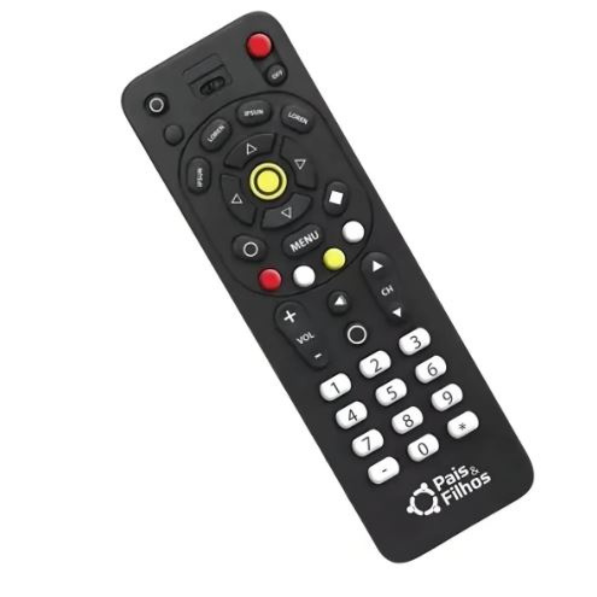 Mordedor Controle Remoto de Silicone – Pais & Filhos | Preto - Imagem 4
