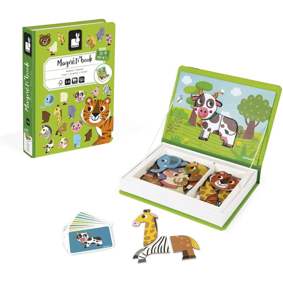 Magneti'book Animais 40 Peças – Janod | +3 Anos