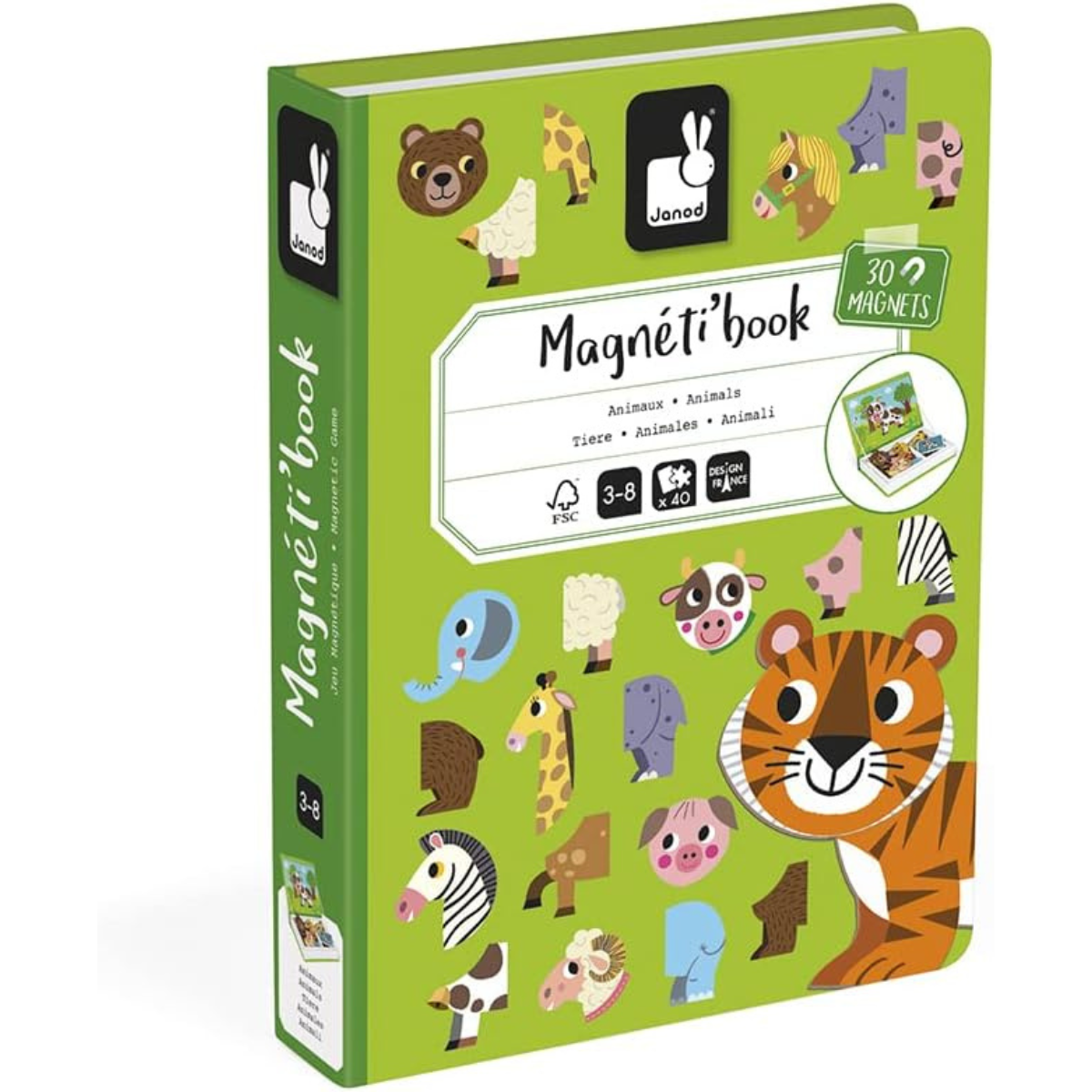 Magneti'book Animais 40 Peças – Janod | +3 Anos - Imagem 3