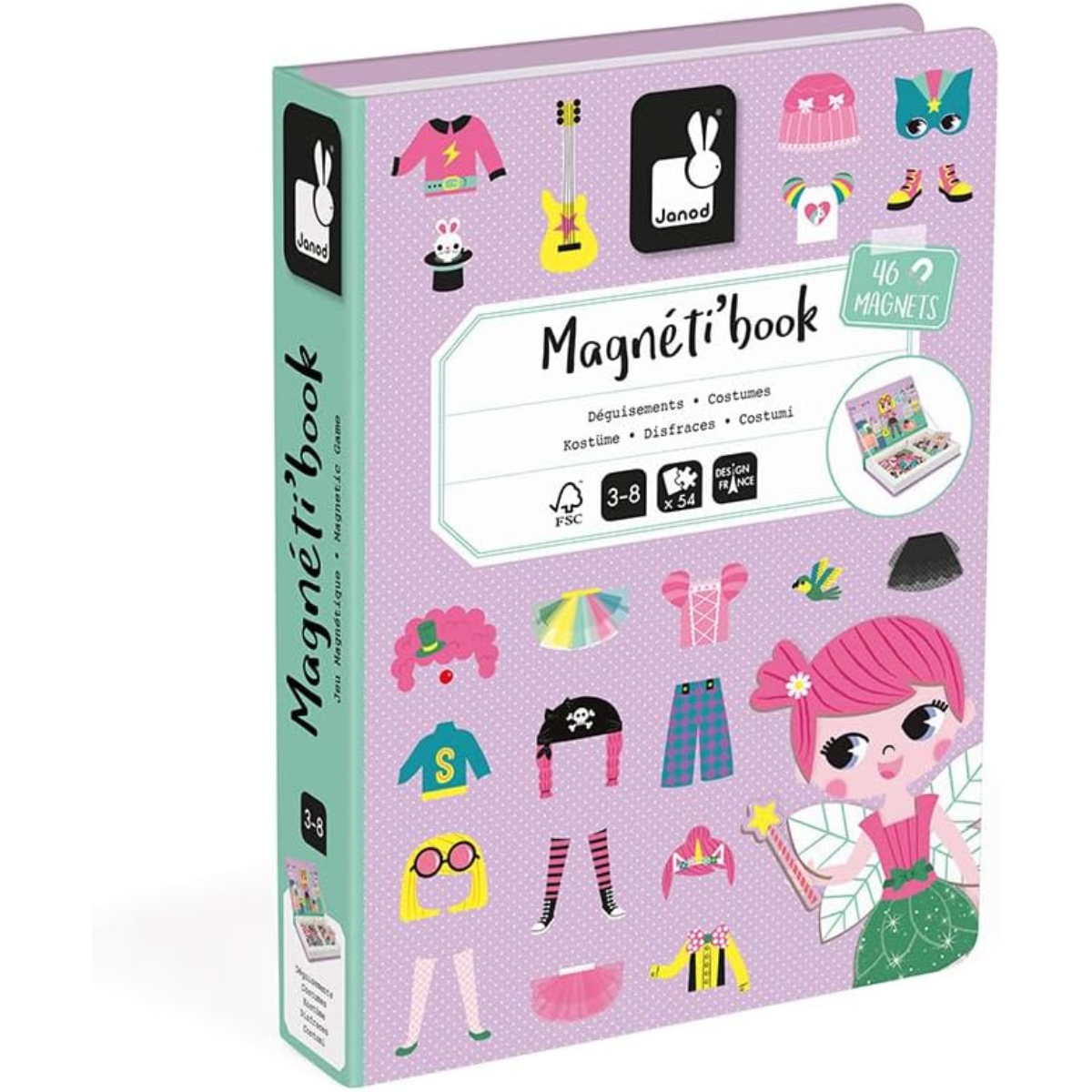 Magneti'book Moda 46 Ímãs – Janod | Jogo Magnético Educativo - Imagem 5