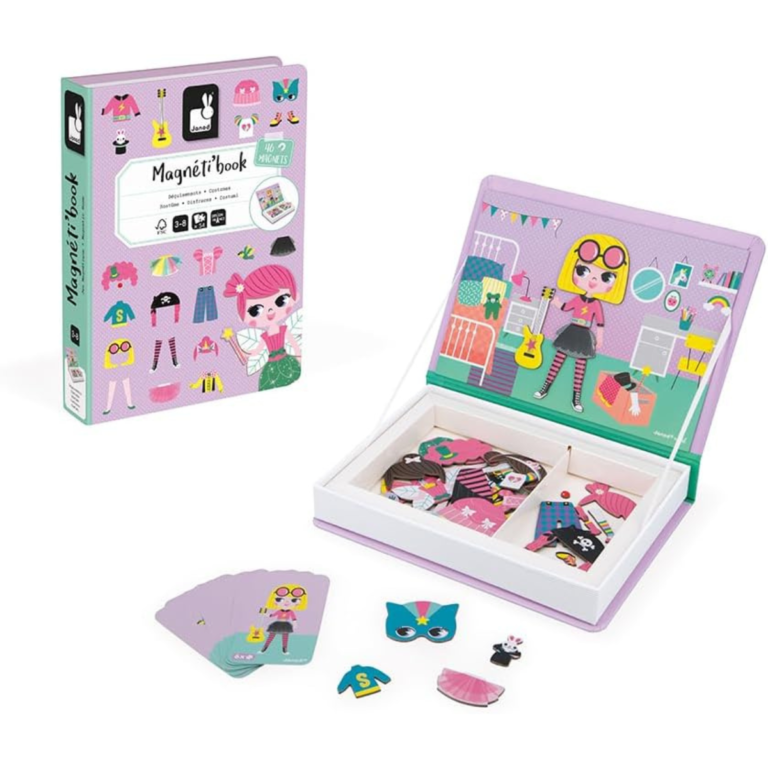 Magneti'book Moda 46 Ímãs – Janod | Jogo Magnético Educativo