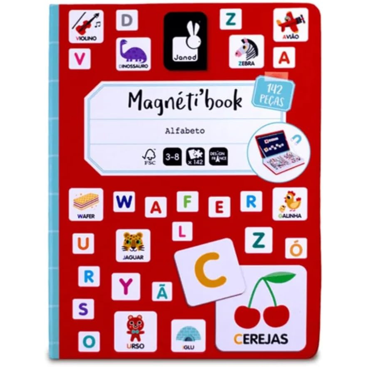 Magneti'book Alfabeto Letras Magnéticas – Janod | Educativo - Imagem 3