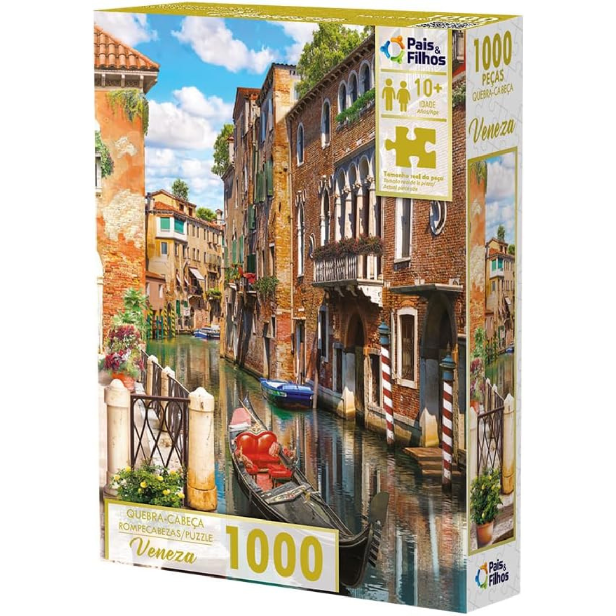 Quebra-Cabeça Veneza 1000 Peças – Pais & Filhos - Imagem 2