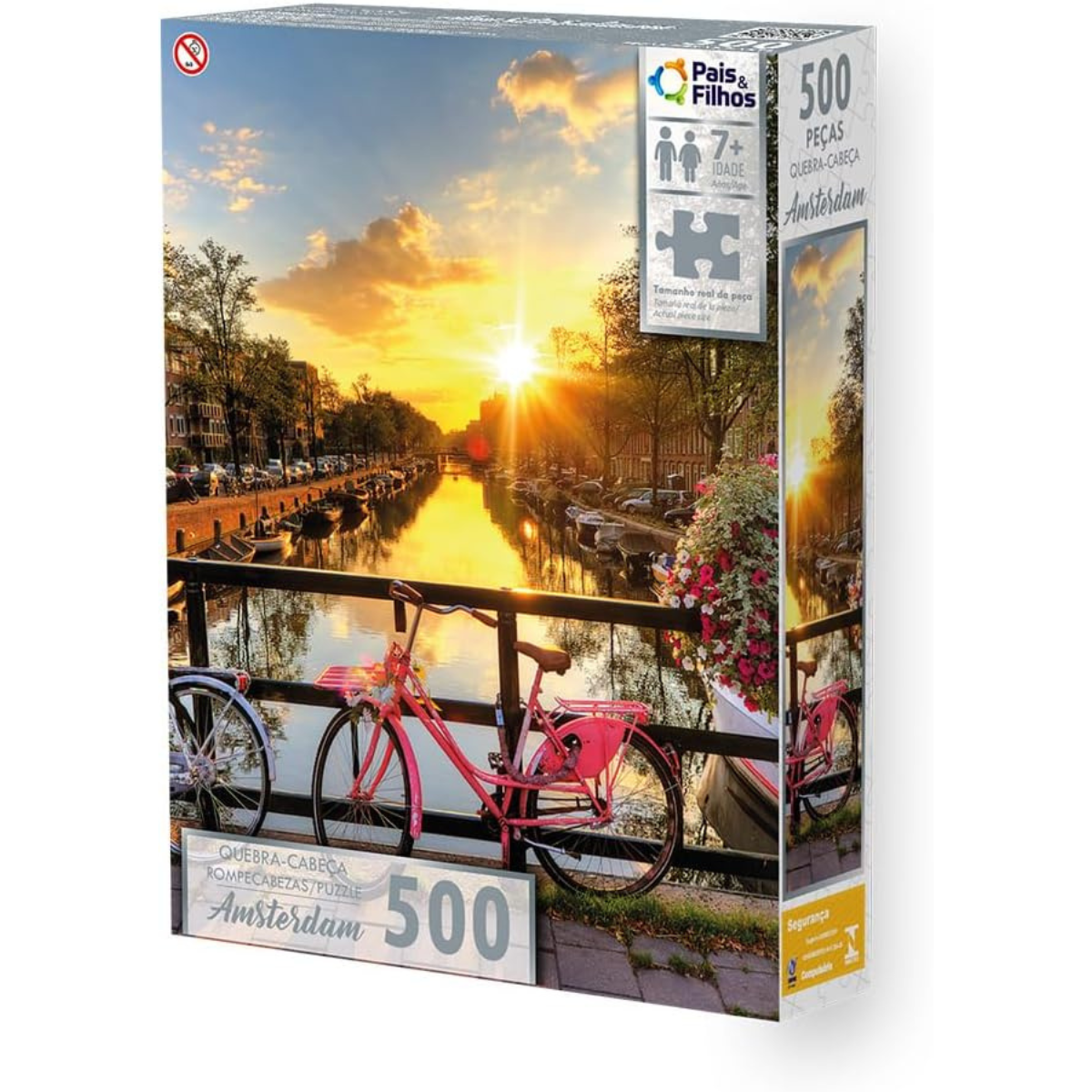 Quebra-Cabeça Amsterdam 500 Peças – Pais & Filhos