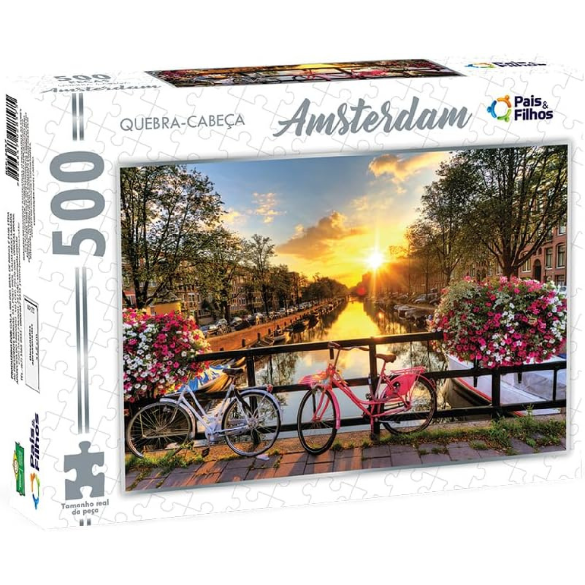 Quebra-Cabeça Amsterdam 500 Peças – Pais & Filhos - Imagem 2