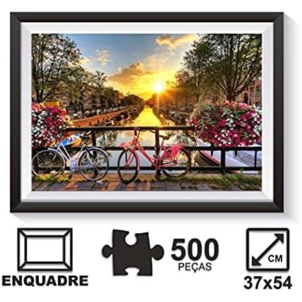 Quebra-Cabeça Amsterdam 500 Peças – Pais & Filhos - Imagem 3