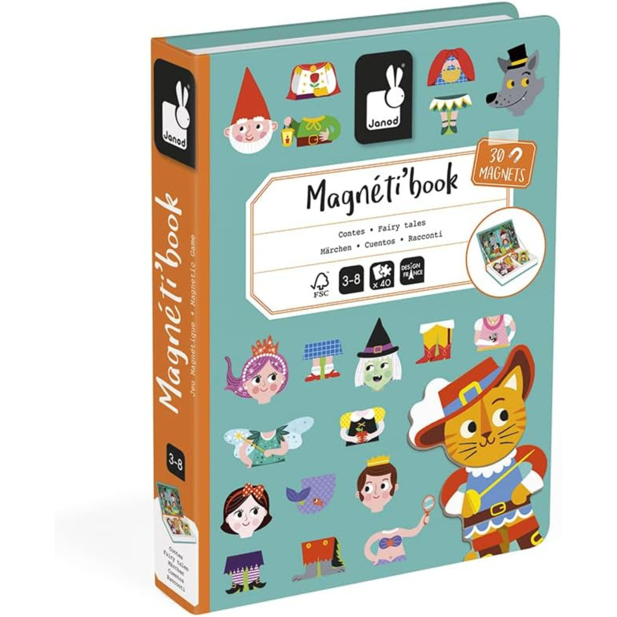 Magneti'book Contos de Fadas Livro Magnético Educativo – Janod - Imagem 2