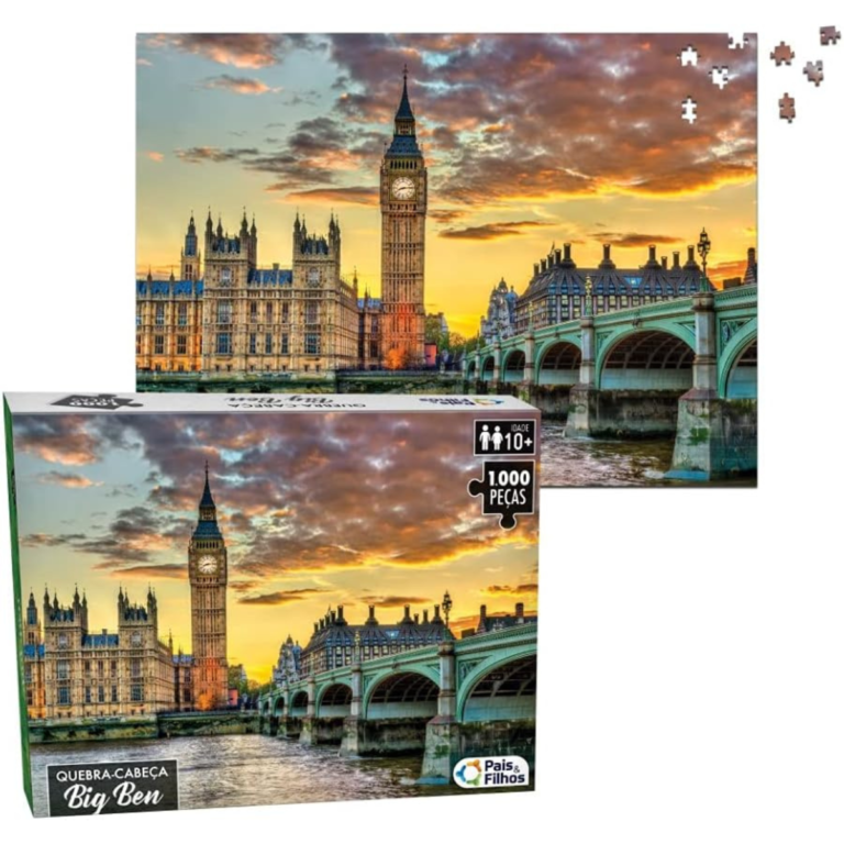 Quebra-Cabeça Big Ben Londres 1000 Peças – Educativo