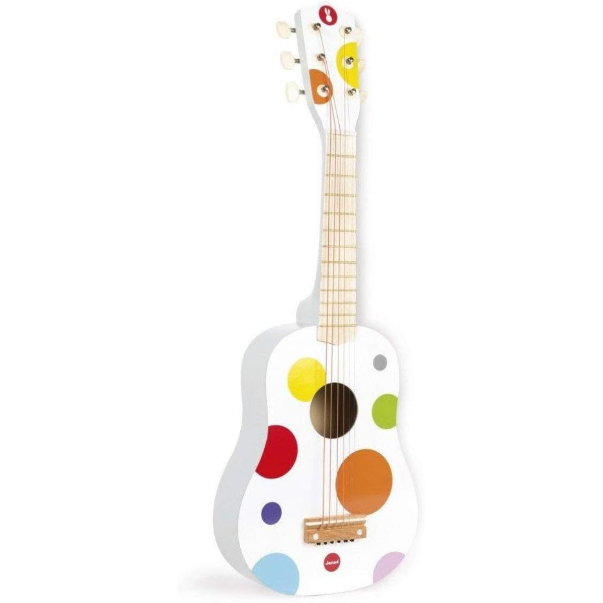 Meu Primeiro Violão Infantil de Madeira Colorido – Musical Educativo - Imagem 2
