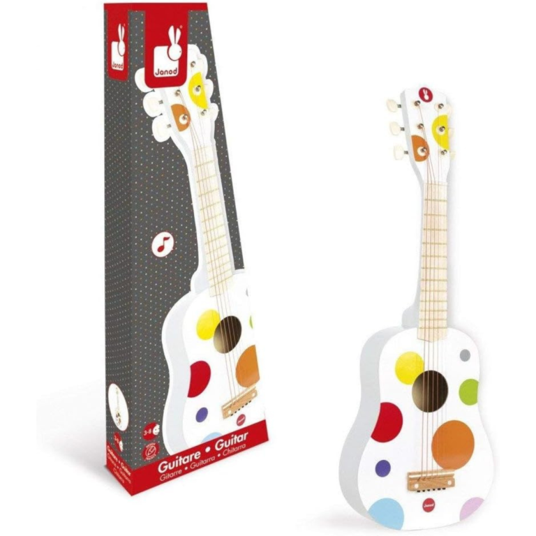 Meu Primeiro Violão Infantil de Madeira Colorido – Musical Educativo