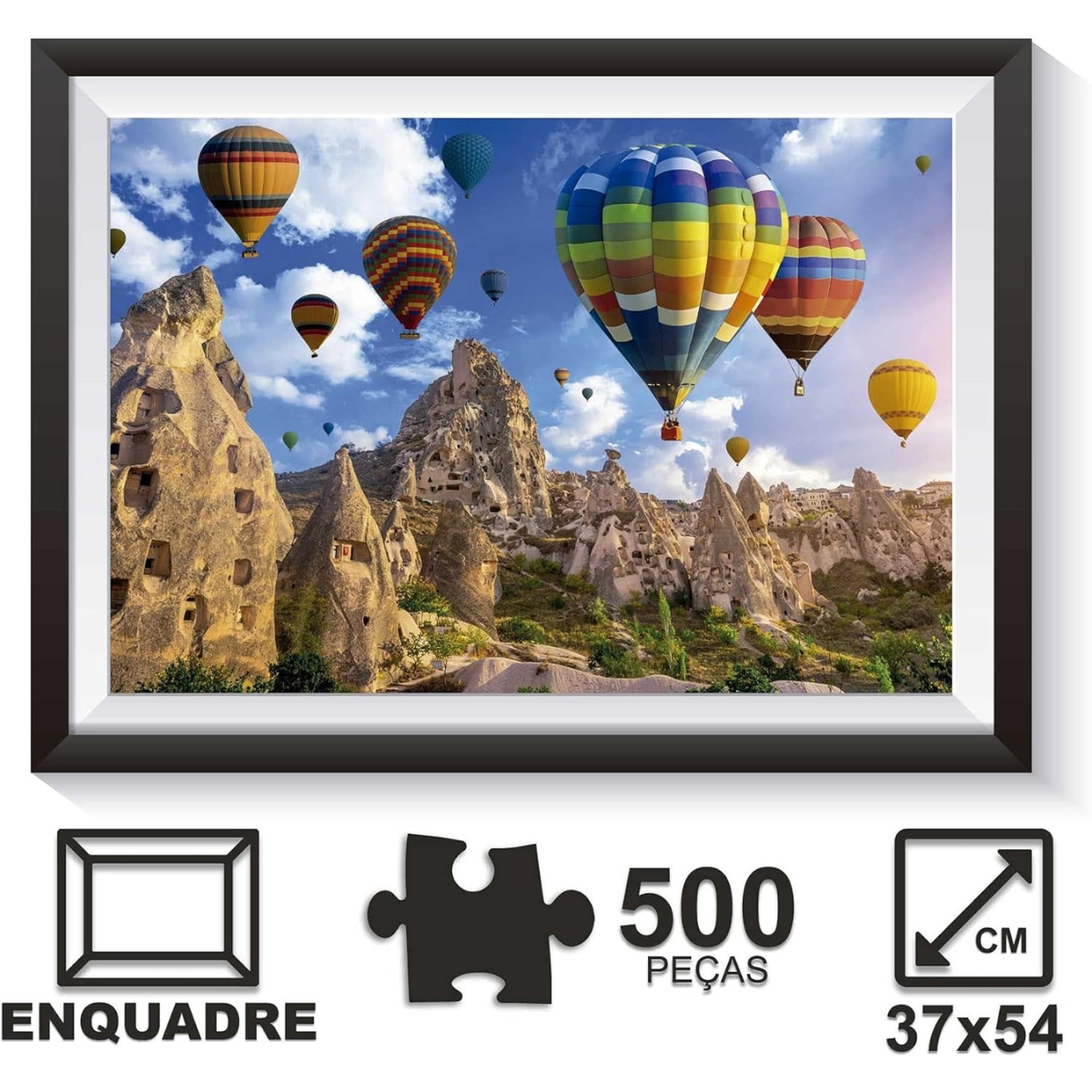 Quebra-Cabeça Capadócia 500 Peças – Pais & Filhos - Imagem 3