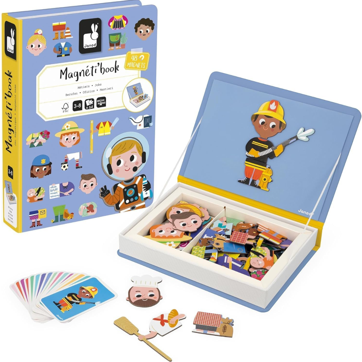 Magneti'book Profissões Livro Magnético Educativo – Janod