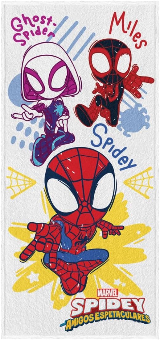 Toalha de Banho Felpuda Spidey 60cm x 1,20m