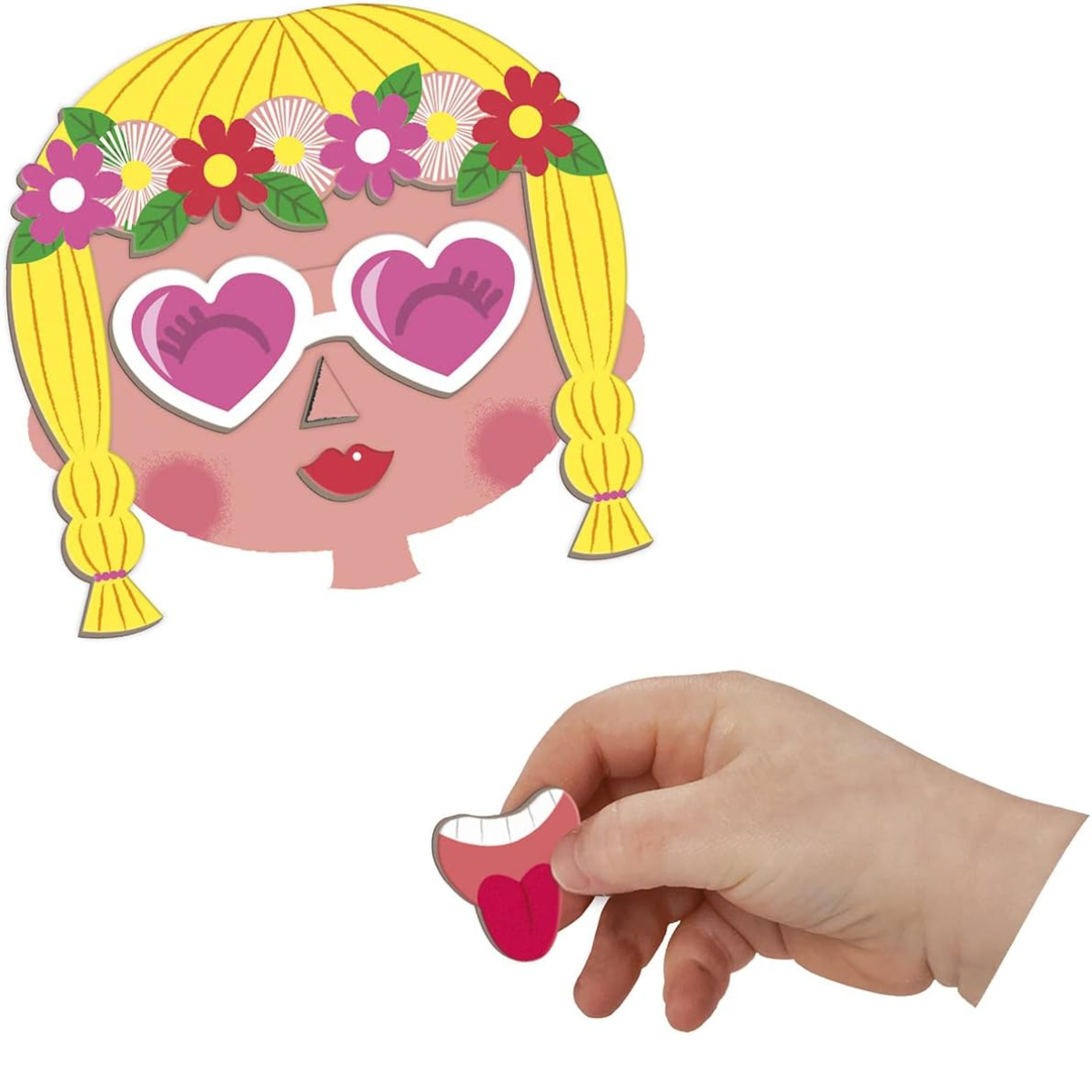 Magneti'book Crazy Faces Meninas 65 Peças – Janod - Imagem 5