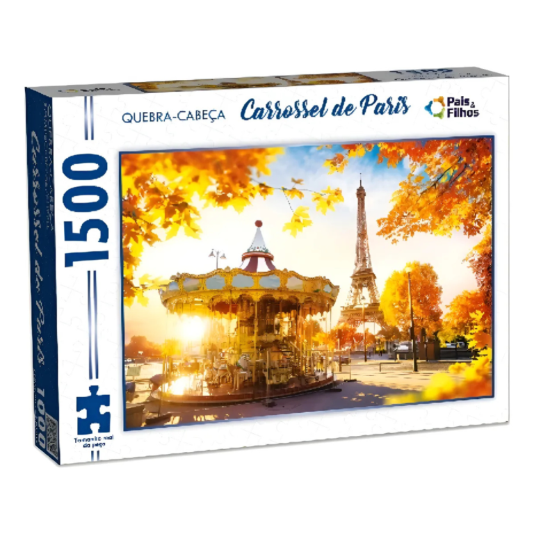 Quebra-Cabeça Carrossel de Paris 1500 Peças – Pais & Filhos