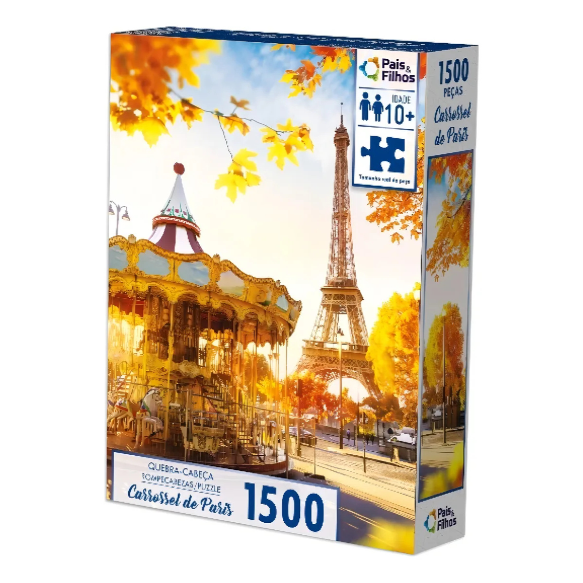 Quebra-Cabeça Carrossel de Paris 1500 Peças – Pais & Filhos - Imagem 2