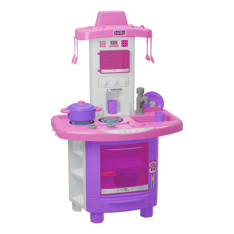Cozinha Infantil Completa com Torneira que Sai Água + Acessórios
