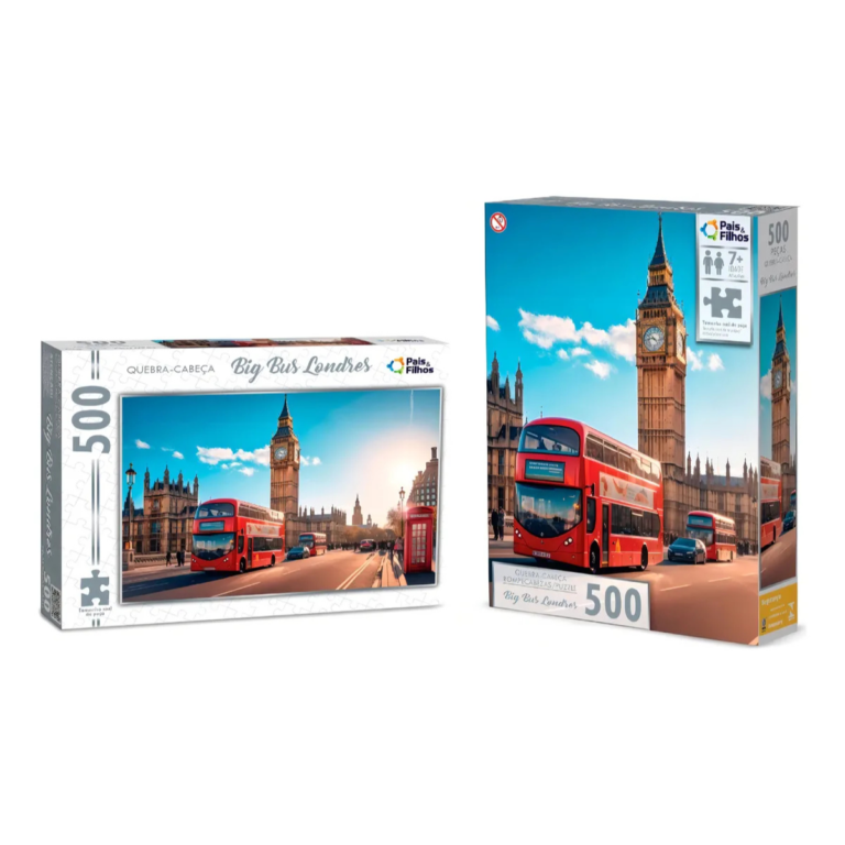 Quebra-Cabeça Big Bus Londres 500 Peças – Pais & Filhos