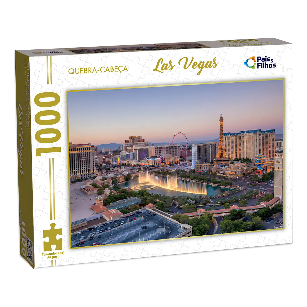 Quebra-Cabeça Las Vegas 1000 Peças – Pais & Filhos - Imagem 2