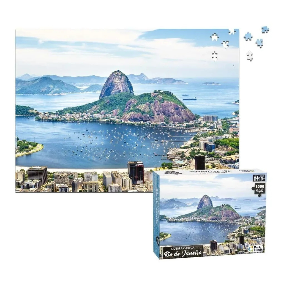Quebra-Cabeça Rio de Janeiro 1000 Peças – Pais & Filhos - Imagem 3
