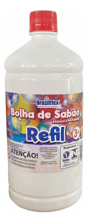 Refil Líquido para Bolhas de Sabão 1 Litro – Brasilflex