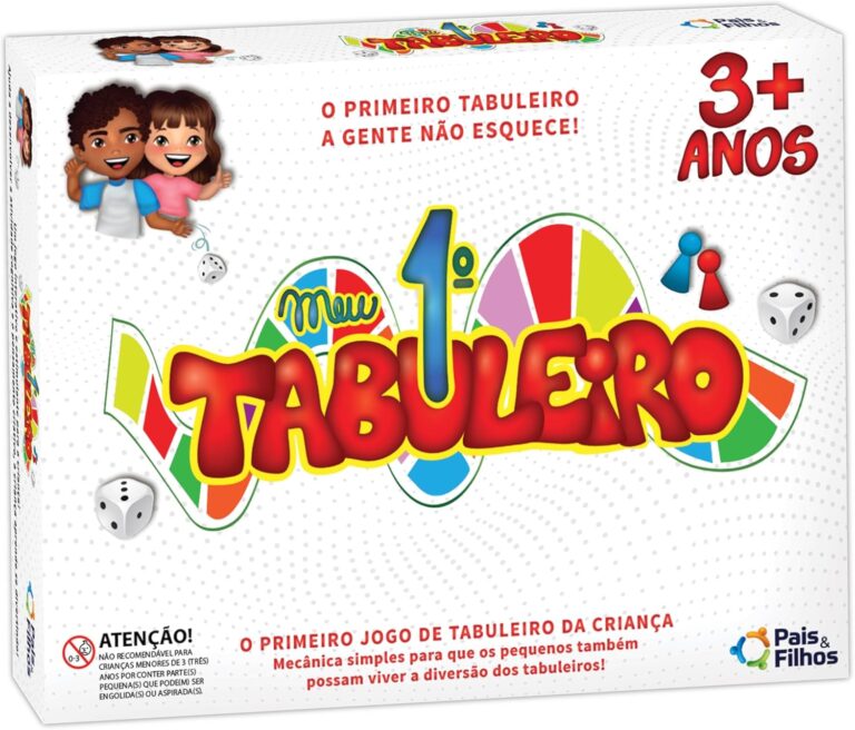 Meu Primeiro Tabuleiro Jogo Educativo 4 em 1 – Pais & Filhos