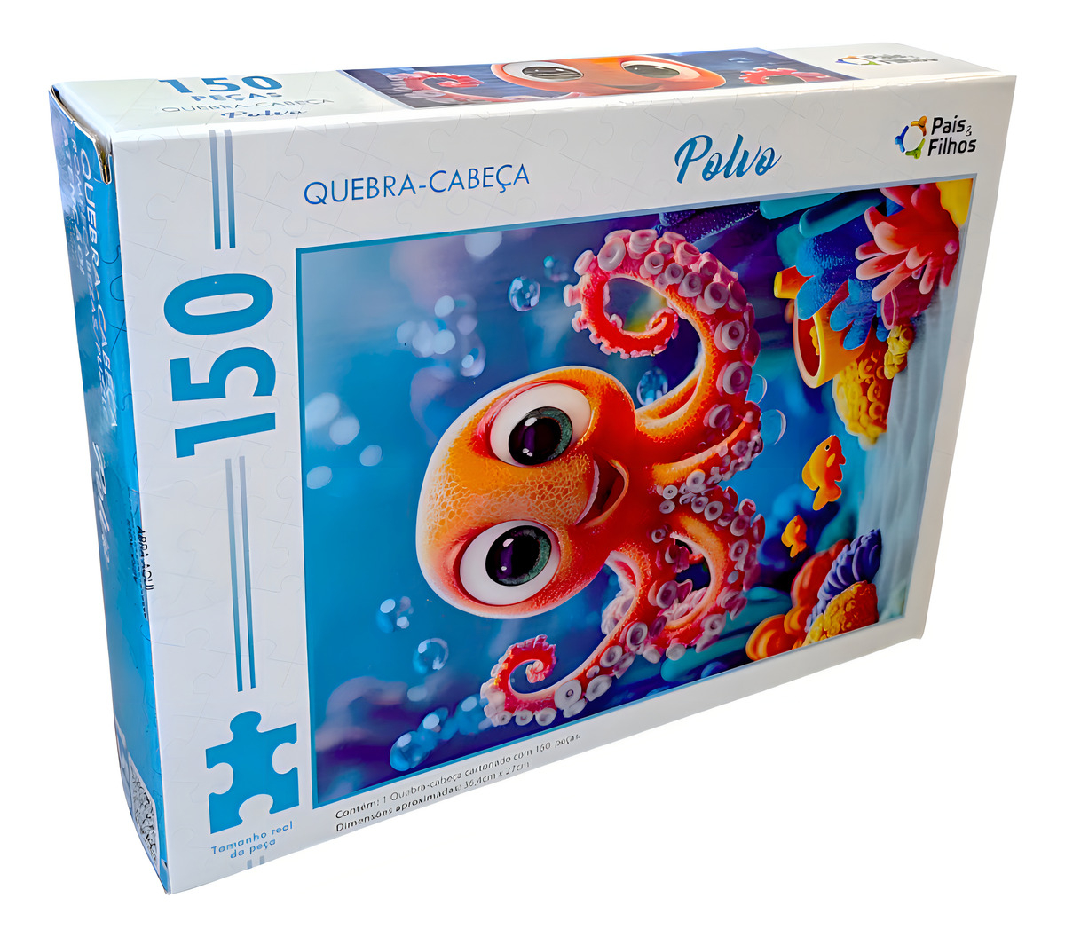 Quebra-Cabeça Polvo 150 Peças – Educativo | +4 Anos - Imagem 4