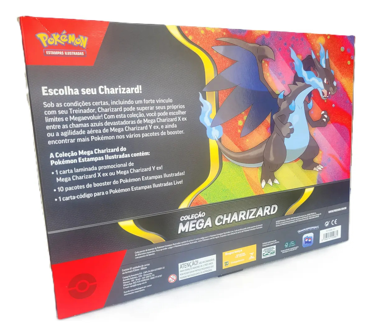 Box Pokémon Coleção Mega Charizard X Inferno – Copag - Imagem 4