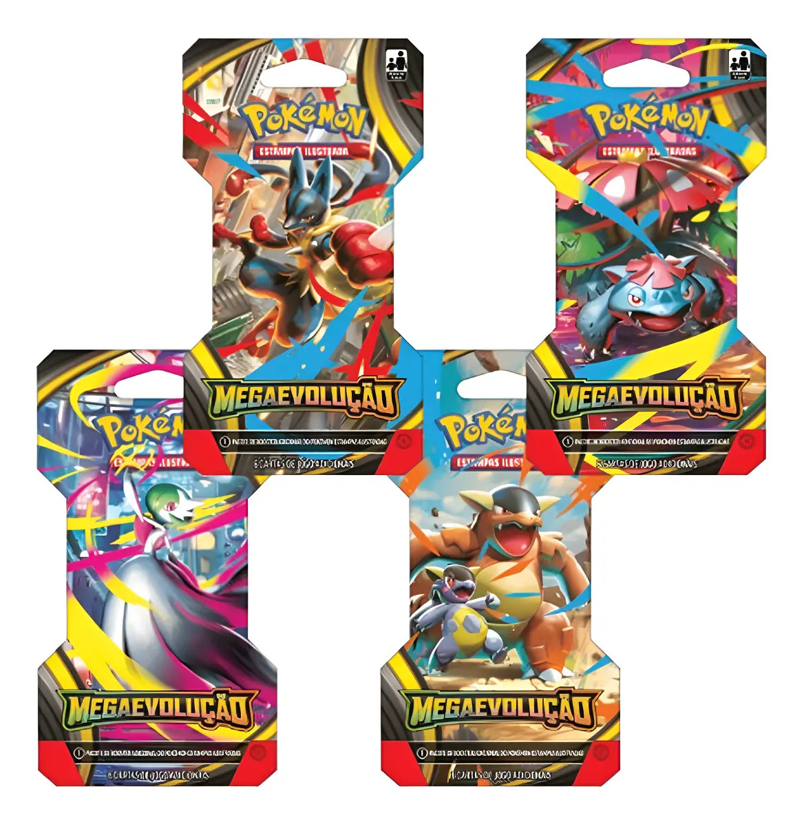 Booster Pokémon Megaevolução 6 Cartas – Copag | Português