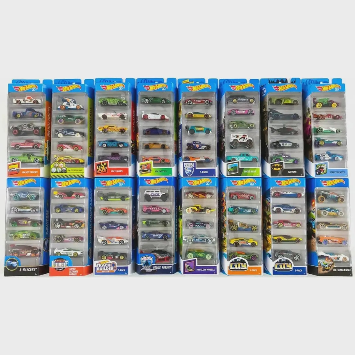 Cartela 5 Carrinhos Hot Wheels Sortidos – Mattel - Imagem 2