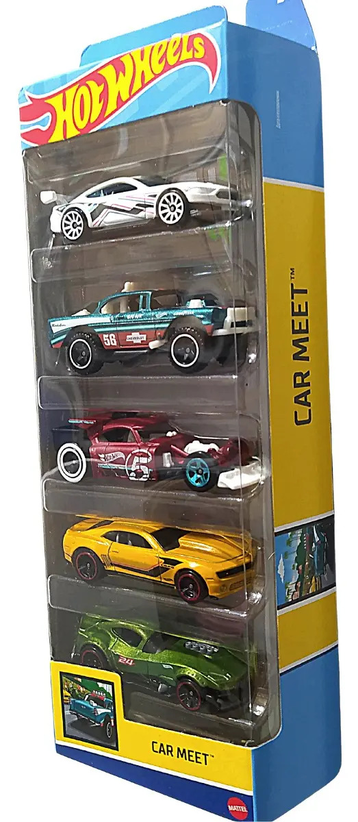Cartela 5 Carrinhos Hot Wheels Sortidos – Mattel - Imagem 4