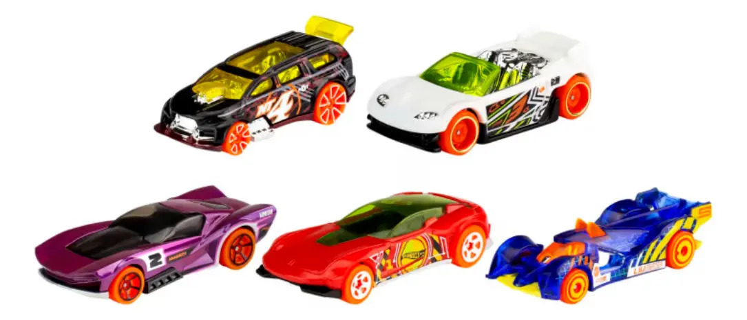 Cartela 5 Carrinhos Hot Wheels Sortidos – Mattel - Imagem 6