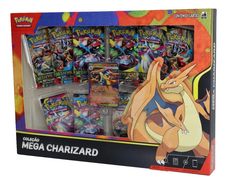 Box Pokémon Coleção Mega Charizard Y Explosão – Copag