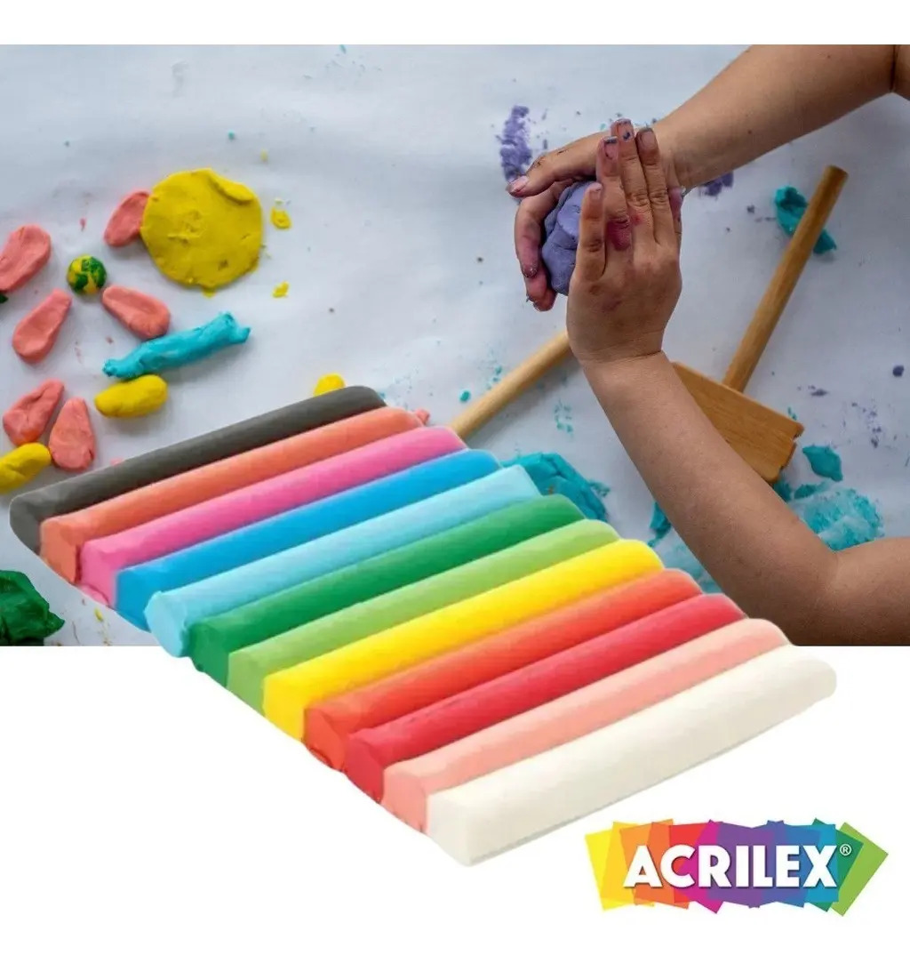 Massinha de Modelar Soft 12 Cores – Acrilex | Não Tóxica - Imagem 2