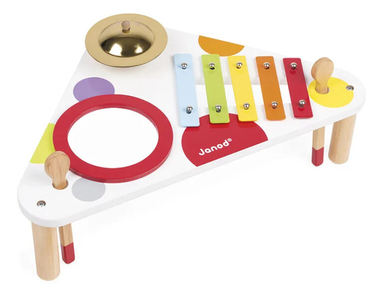 Mesa Musical Confetti Mini Instrumentos de Madeira – Janod