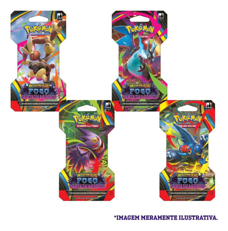Booster Pokémon Fogo Fantasmagórico – Copag | Português