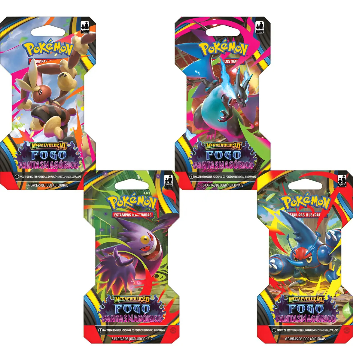Booster Pokémon Fogo Fantasmagórico – Copag | Português - Imagem 3
