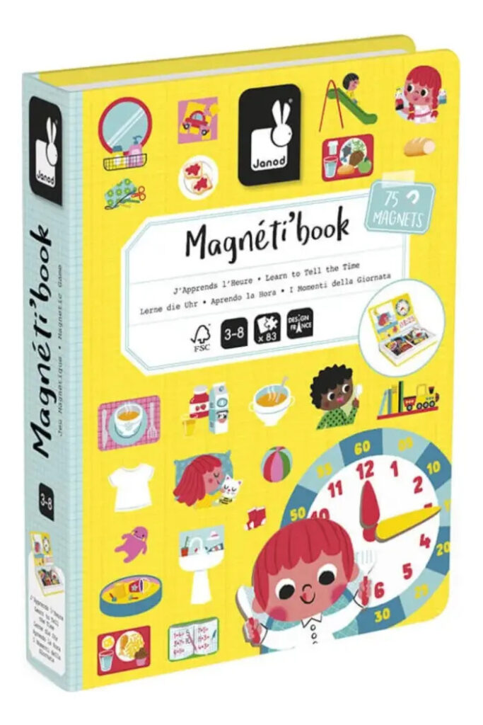 Livro Magnético Aprenda as Horas – Janod