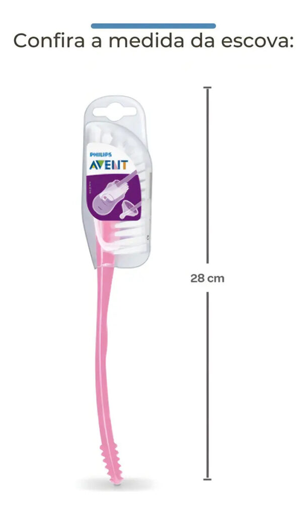 Escova para Mamadeiras e Bicos – Philips Avent | Rosa ou Azul