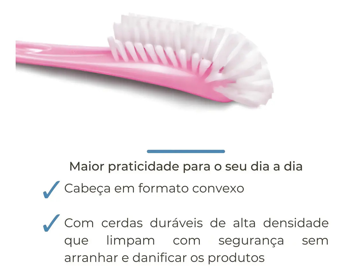 Escova para Mamadeiras e Bicos – Philips Avent | Rosa ou Azul - Imagem 3