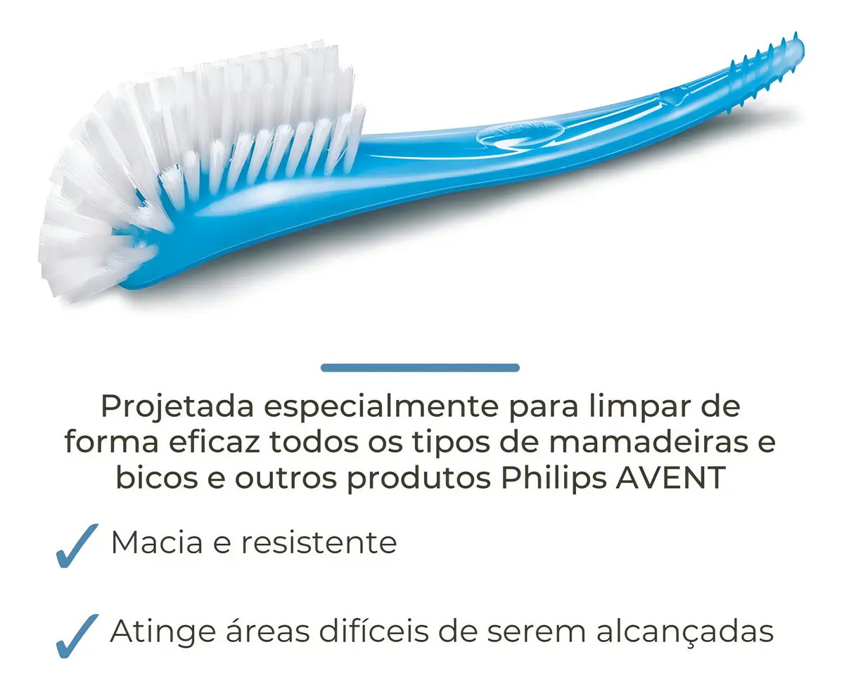 Escova para Mamadeiras e Bicos – Philips Avent | Rosa ou Azul - Imagem 6