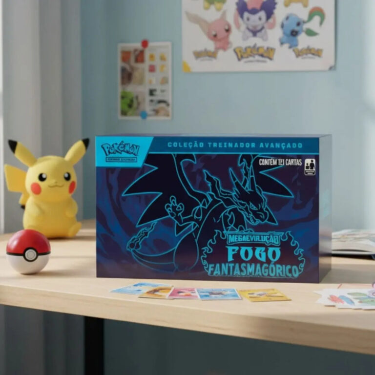 Box Pokémon Mega Fogo Fantasmagórico 121 Cartas – Copag