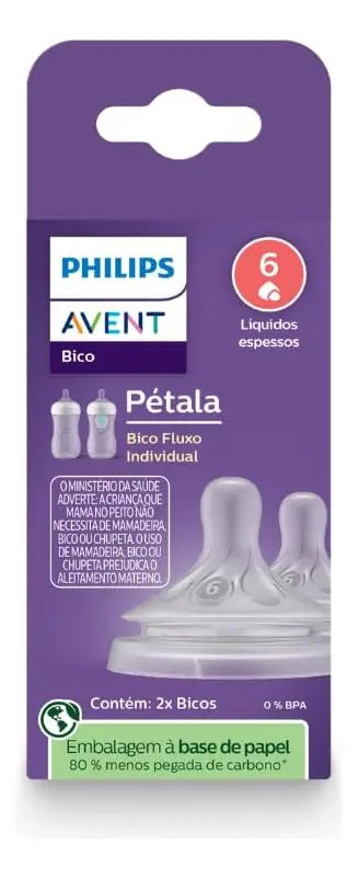 Bico Pétala 3.0 Fluxo 6 para Líquidos Espessos – Philips Avent | 2 Unidades - Imagem 5
