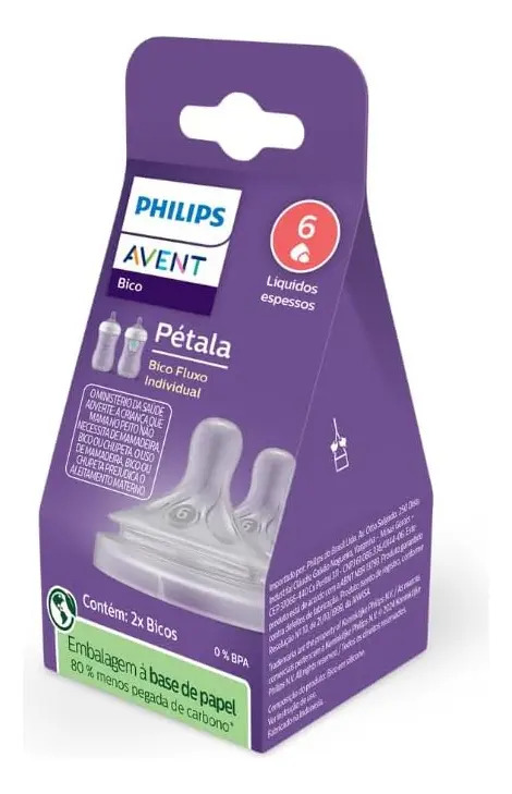 Bico Pétala 3.0 Fluxo 6 para Líquidos Espessos – Philips Avent | 2 Unidades - Imagem 6