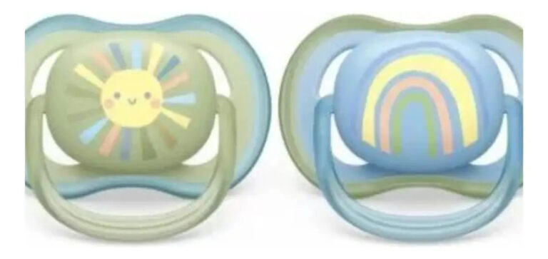 Chupeta Ultra Air Sol e Arco-Íris 0-6 Meses – Philips Avent | Kit 2 Unidades