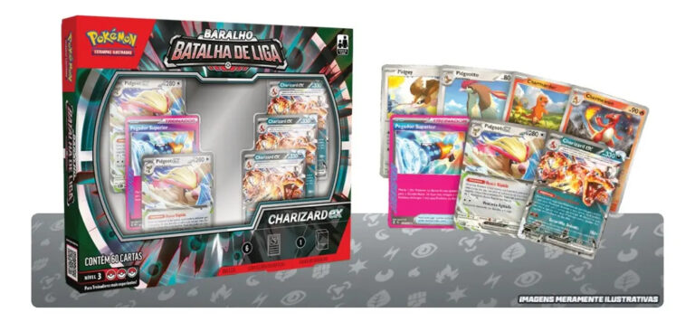 Baralho Batalha de Liga Pokémon Charizard EX 60 Cartas – Copag