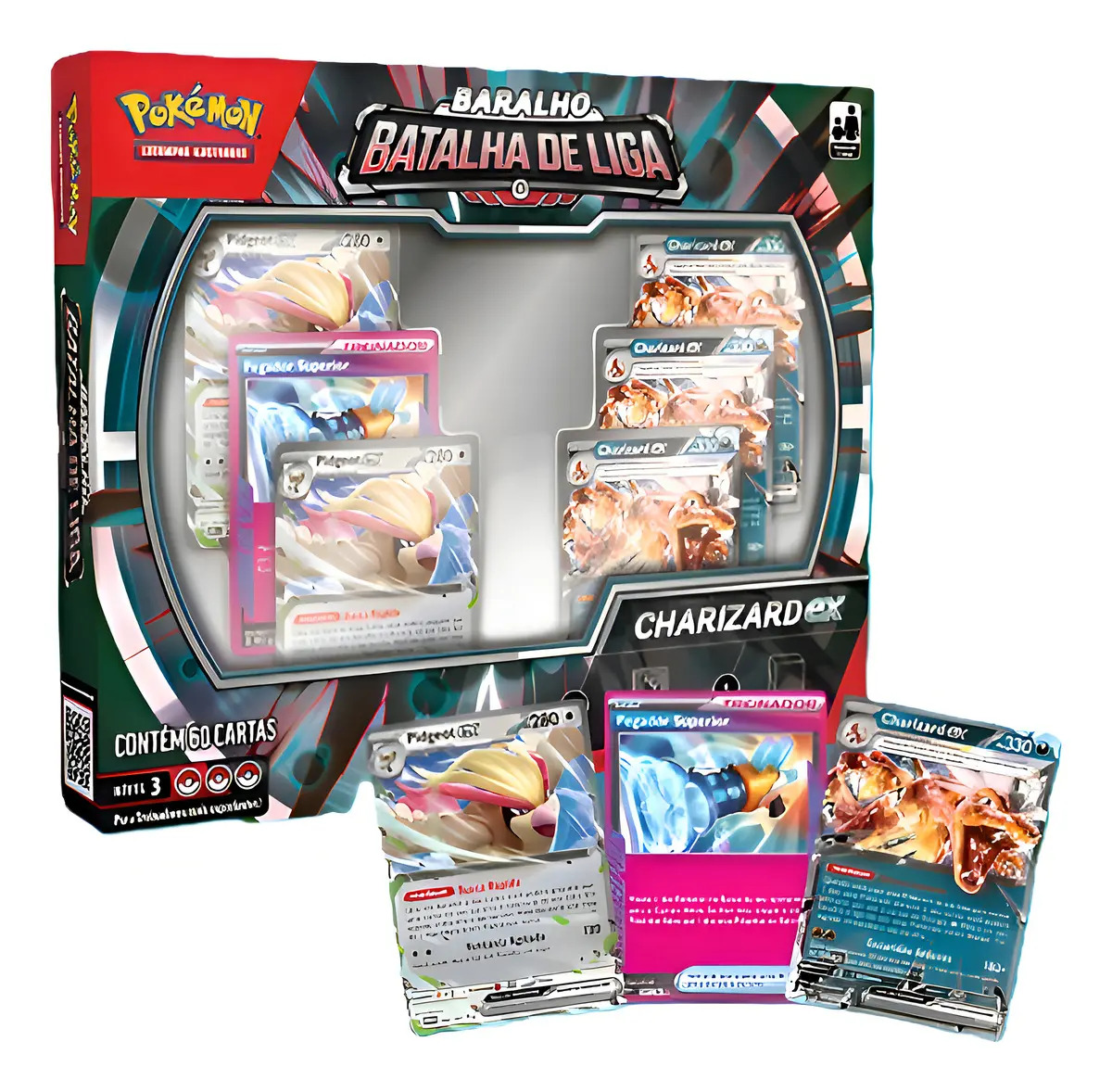 Baralho Batalha de Liga Pokémon Charizard EX 60 Cartas – Copag - Imagem 4