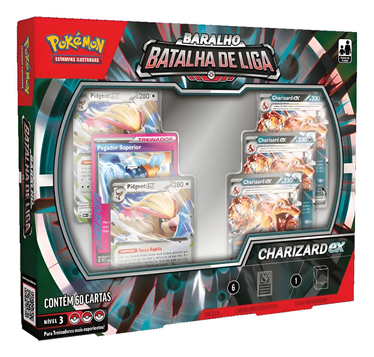 Baralho Batalha de Liga Pokémon Charizard EX 60 Cartas – Copag - Imagem 5
