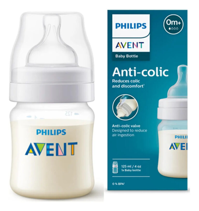 Mamadeira Anticólica 125ml – Philips Avent | Transparente