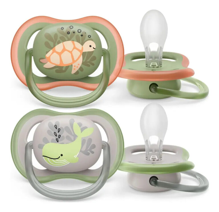 Chupeta Ultra Air Baleia e Tartaruga 6-18 Meses – Philips Avent | Kit 2 Unidades